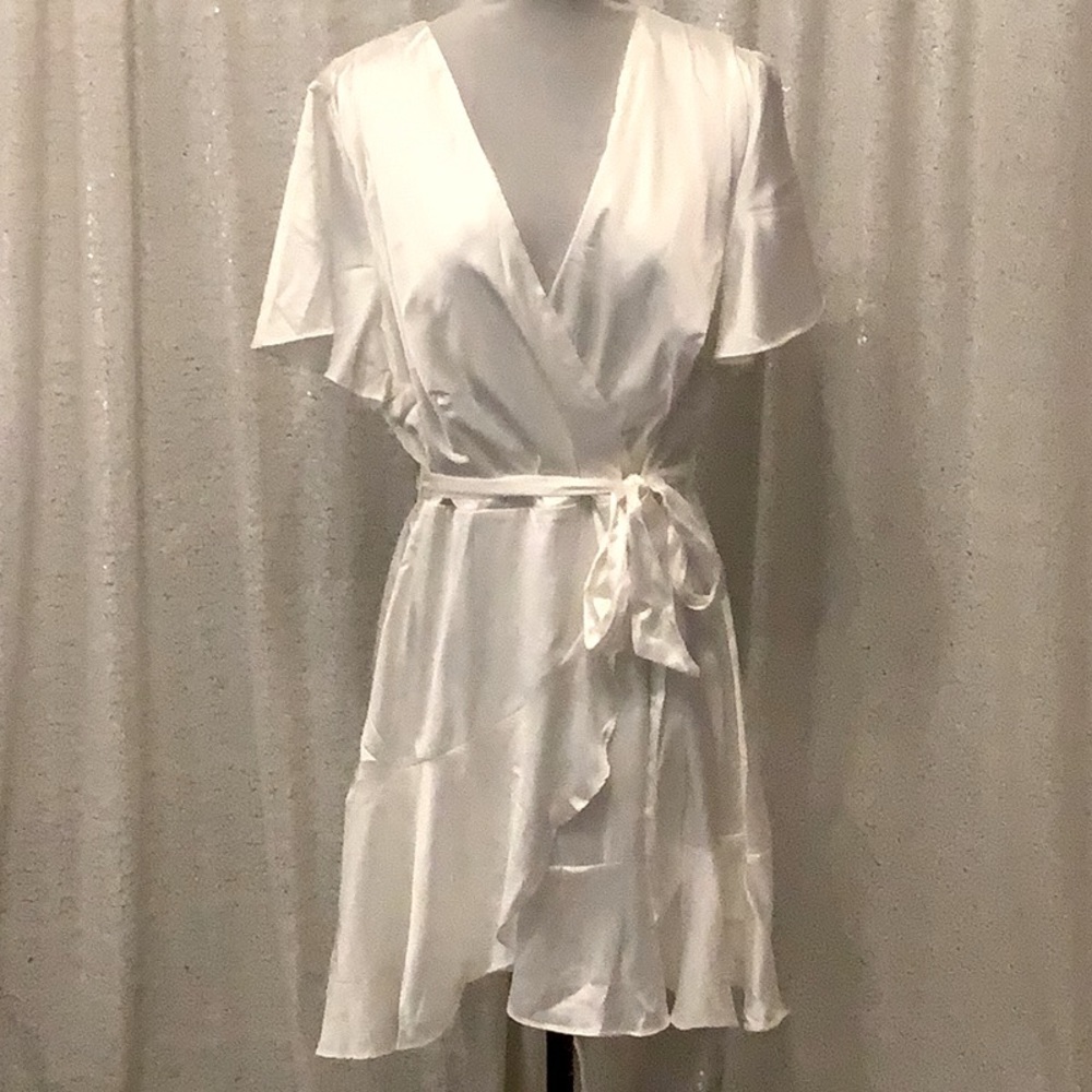 White Satin Southern Fried Chics Mini